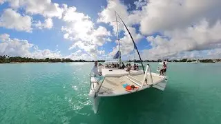 Gabriel Island by catamaran, Mauritius