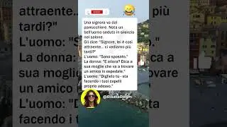 💇 Dal parrucchiere #barzellette #divertente #umorismo #comicit&agrave; #risate #italia #ridere #scherzo