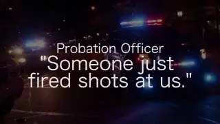 Man shoots at probation officers: audio recording