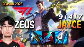 T1 Zeus JAYCE vs GAREN Top - KR Ranked