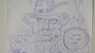 How to pen sketch draw first crypto wimp 10LightStar01 is live!