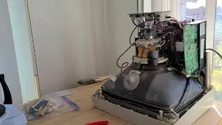 Commodore 1084 CRT Monitor Repair - No Power, High Pitched PSU