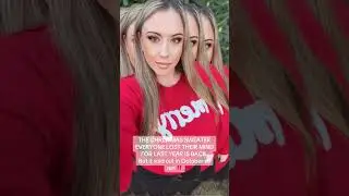 WOMEN'S RED PULLOVER SWEATER, CHRISTMAS FALL/WINTER 2025 OUTFIT, ROUND NECK CASUAL CUTE PULLOVER