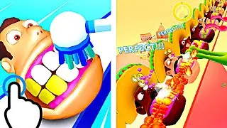 Teeth Runner - Brush Teeth Run - All Levels iOS Android GamePlay #4