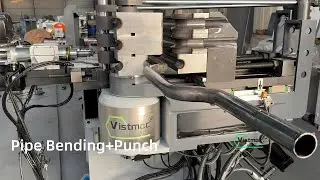 Automatic CNC Tube Bender with Integrated Punching and Drilling System