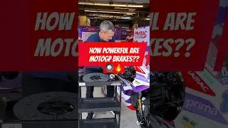 How powerful are motoGP brakes⁉️ #shorts #short #motogp #brakesystems