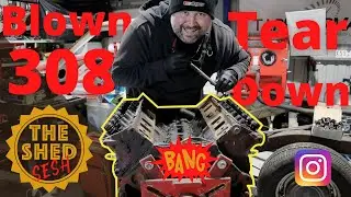Разборка вышедшего из строя двигателя Holden 308 V8 | The Shed Sesh