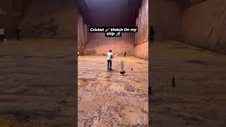 Cricket on my ship|join navy|merchant navy status|navy video|shorts #duet #ship #sea #shorts