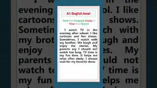 English Speaking Practice for Beginners - A1 Level #EnglishReading #DailyPractice #LearnEnglishFast