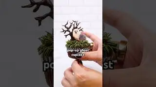 Tutorial: Pop-Up Ghost Cupcake!👻 #halloween #ghost #ghostcupcake #cupcake