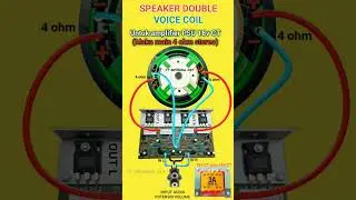 Power stereo untuk satu speaker double coil #youtubeshorts