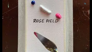 How to paint Simple Rose Field | Daily Challenge #181 | Acrylic Painting Demonstration
