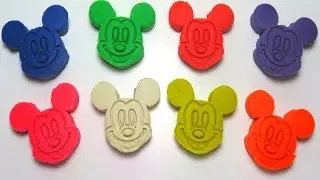 Mickey Mouse Play Doh Learn Colors with Cookie Cutter Molds Happyfunclub