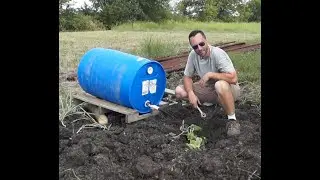Temporary Irrigation using Food Grade Water Barrel