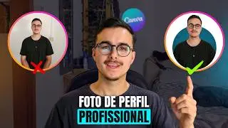Como fazer foto de perfil profissional no CANVA (GRÁTIS) - Tutorial
