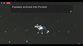 My pupskey evolved in Doodle World!