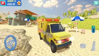 Coast Guard Beach Rescue Team - #6 Best Android Gameplay Video | Ambulance Driving Game