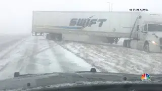 Massive Snowstorm Causes Holiday Weekend Travel Chaos | NBC Nightly News