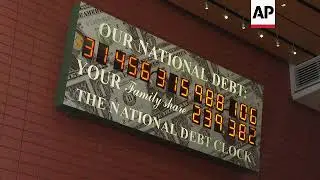 US debt clock shows running total