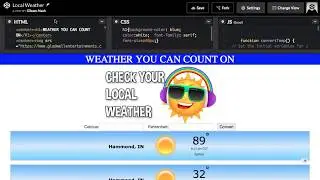 Show The Local Weather/ Build a Local Weather App