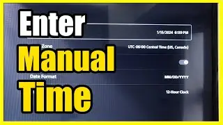 How to Enter Manual Time on PS5 Console (Fix Daylight Savings)