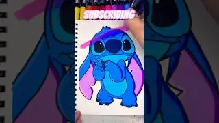 I ruined my Stitch drawing&hellip; thanks for a million subscribers!! #posca #art #stitch