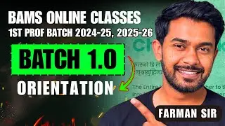 ORIENTATION | BATCH 1.O | BAMS ONLINE CLASSES BY CHALK TALK #BAMS #COACHING #AYURVED