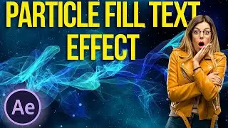 Particle Fill Text Effect Tutorial in After Effects 2023