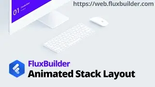 Animated Stack 💥 QUICKLY design Apps using LAYOUTS (Best No-code Flutter App Builder 2026)