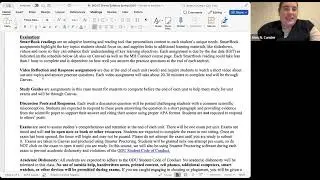 BIOL117N Spring 2026 Syllabus Review