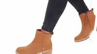 | Shuperb&trade; Toms MARINA Ladies Leather Ankle Boots Tan