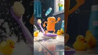 Funny Cartoon 🧽 Bath Song for Kids 🛁 Cute Bath Toys Come Alive #cartoon