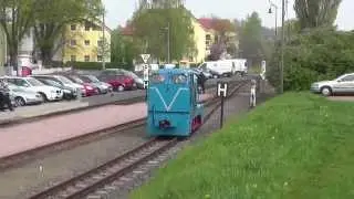 Schmalspur Diesellok rangiert in Moritzburg/ narrow gauge shunting loco at Moritzburg