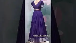 Old Saree Reuse Idea | How To Reuse Old Saree | Old Saree converted into dress | Saree Lehenga #yt