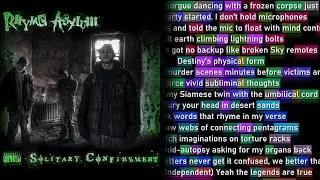 Rhyme Asylum - Solitary Confinement (Rhyme Scheme)