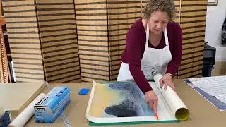 USING DRY ADHESIVES FOR ENCAUSTIC MONOTYPES AND COLLAGE