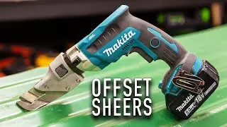 НОВЫЕ бесщеточные ножницы по металлу Makita 18 В с офсетным лезвием