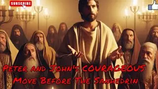 Peter and John's COURAGEOUS Move Before The Sanhedrin #courage #peter