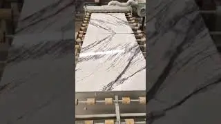 Book Matched Milas Lilac Marble Polishing