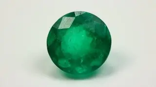 Beautiful Dark Green Loose Colombian Emerald Gemstone Round Cut 5.78 Carats