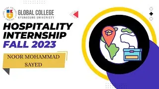 Hospitality Internship Experience in Korea | Kyungsung University &ndash; Fall 2023