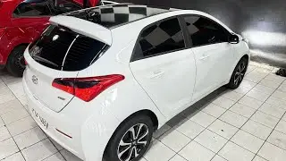 Hyundai HB20 Envelopamento Teto e Lanterna + Lâmpadas Ultra Led + Led DRL/SETA + Antena Tubarão 