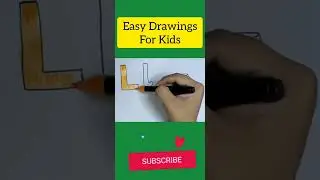 L for Lamp #shorts #alphabetdrawings #kidsdrawing #easy #easydrawingsforkids