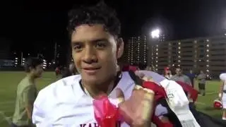 Post-game: Kahuku S/QB/RB Kesi Ah-Hoy