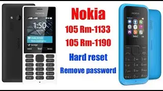 Nokia 105 hard reset unlock password RM-1133 RM-1190