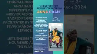 Annadan for Divyangs