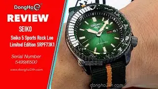 [BẢN HẠN CHẾ] Seiko 5 Sports Rock Lee Limited Edition SRPF73K1 - Đại l&yacute; ch&iacute;nh h&atilde;ng Seiko