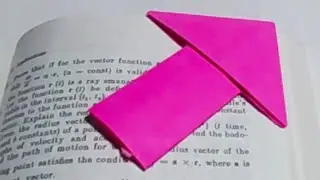 ARROW BOOKMARK | ORIGAMI ARROW BOOKMARK