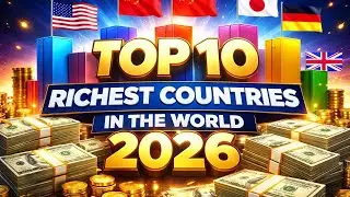 TOP 10 Richest Countries In The World 2026 3D #3dvisualization #news #gdp2026 #dataanalysis