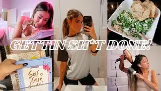 PRODUCTIVE VLOG: New Year 2023 Goals, Lunch Detox Meal Prep, IBS Struggles, Clean Space